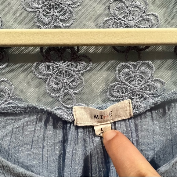 3/$15 Baby Blue Blouse - Picture 7 of 7